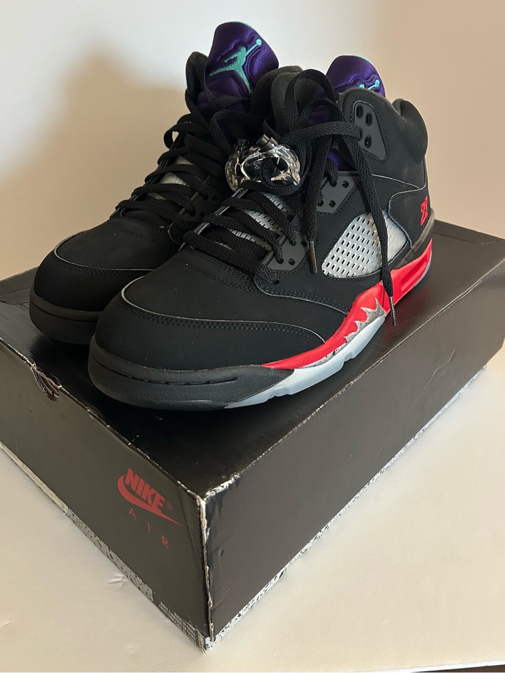Nike Air Jordan 5 Retro Black/Green/Red